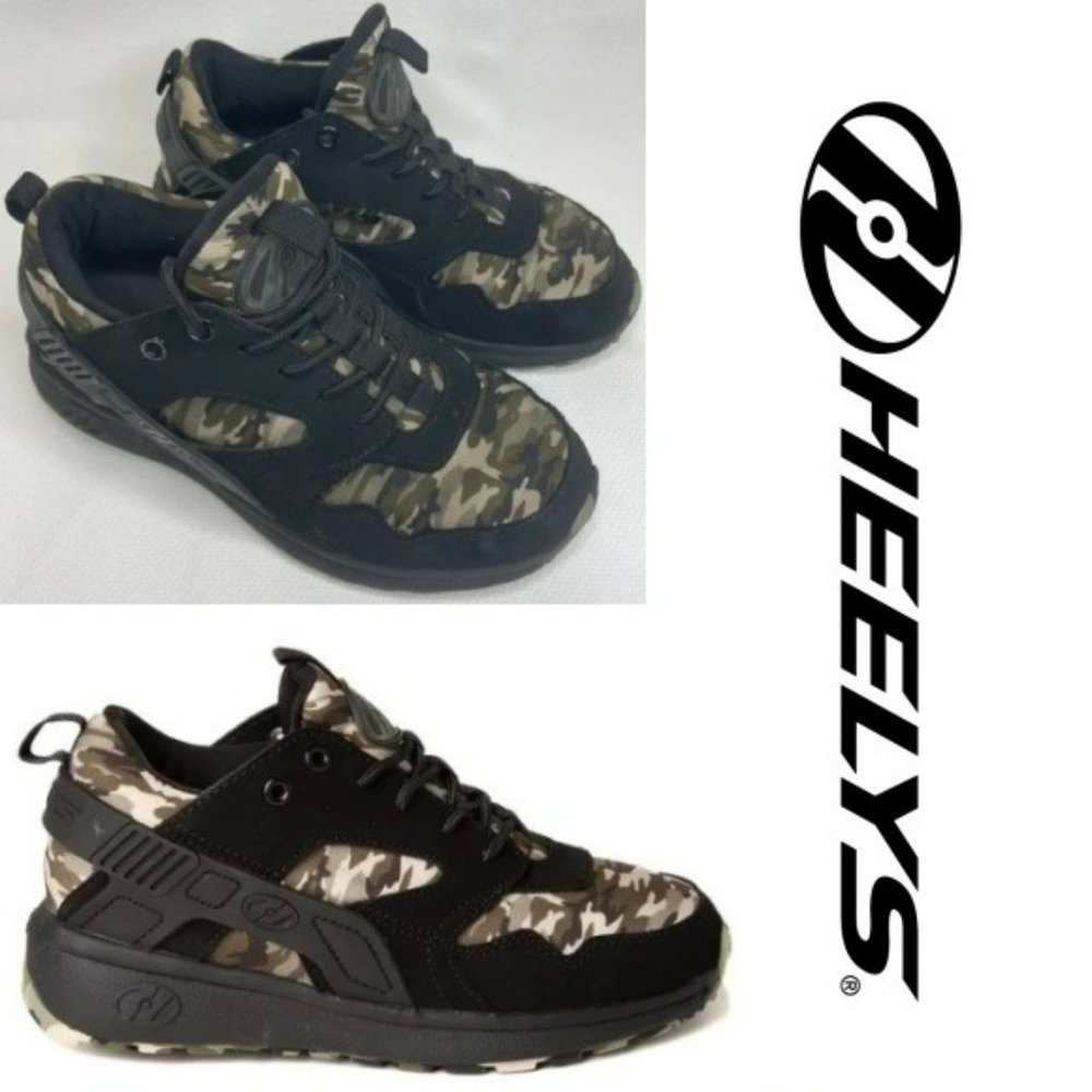 Heelys Force Skate Shoe Camo Green Black Shoes Size Youth 2